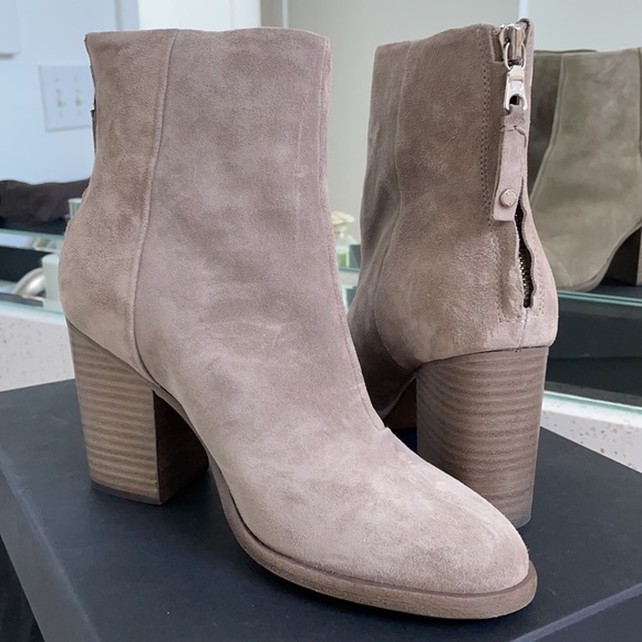 rag & bone Ashby Suede Ankle Boot 38 in Stone - Picture 4 of 6